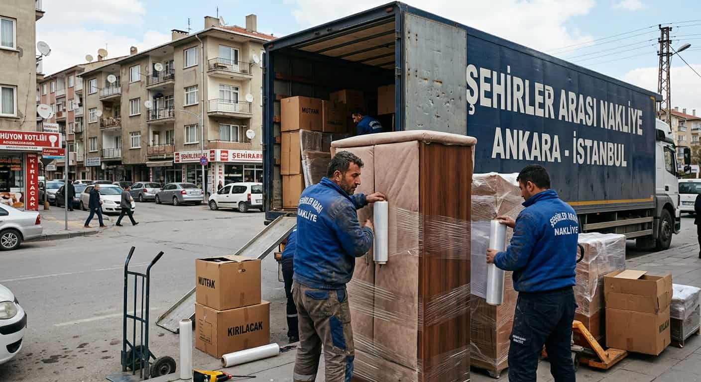 Süleymanpaşa Evden Eve Nakliyat - buyuk kolilerin kamyon kasasinda istiflenmesi