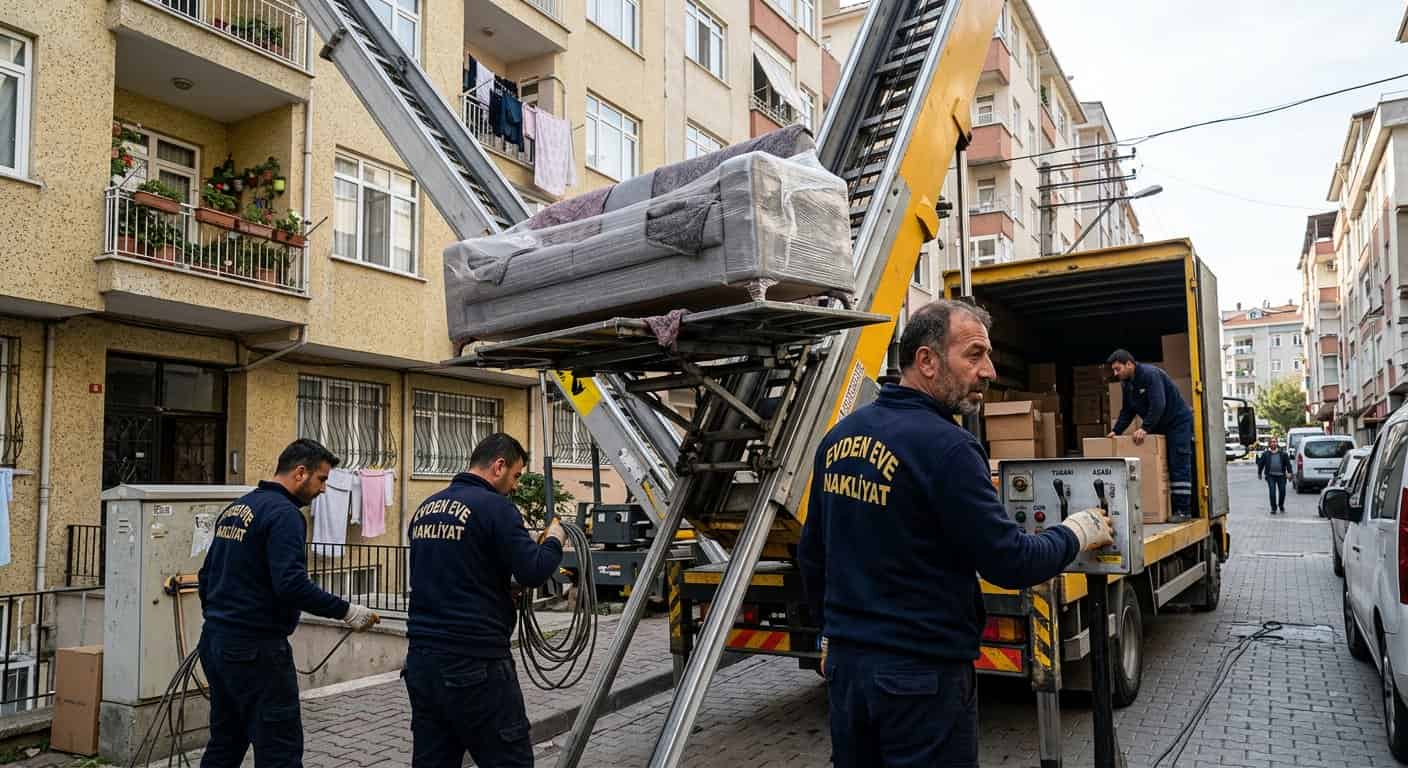 Çerkezköy Evden Eve Nakliyat - kolinin bina girisinden nakliye aracina goturulmesi